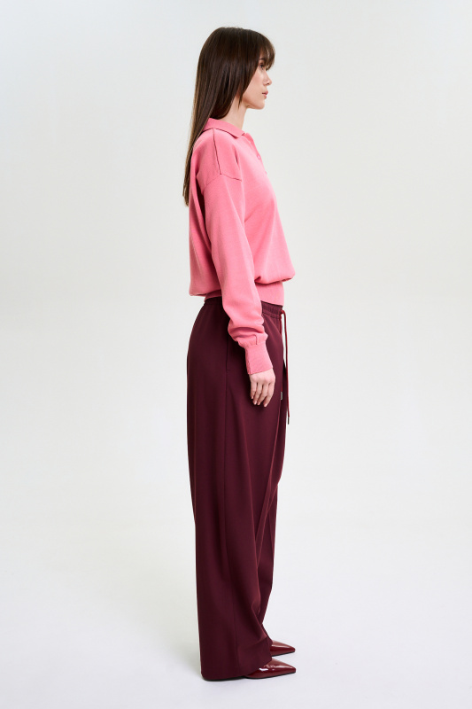 Брюки на кулисе BURGUNDY